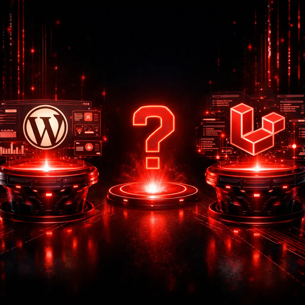 WordPress ولا Laravel؟ اختيار المنصة حسب مشروعك بالسعودية