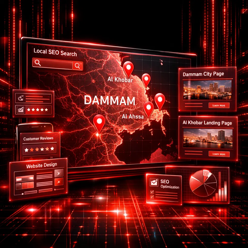 تصميم مواقع الدمام: SEO محلي وصفحات مدن بدون تكرار