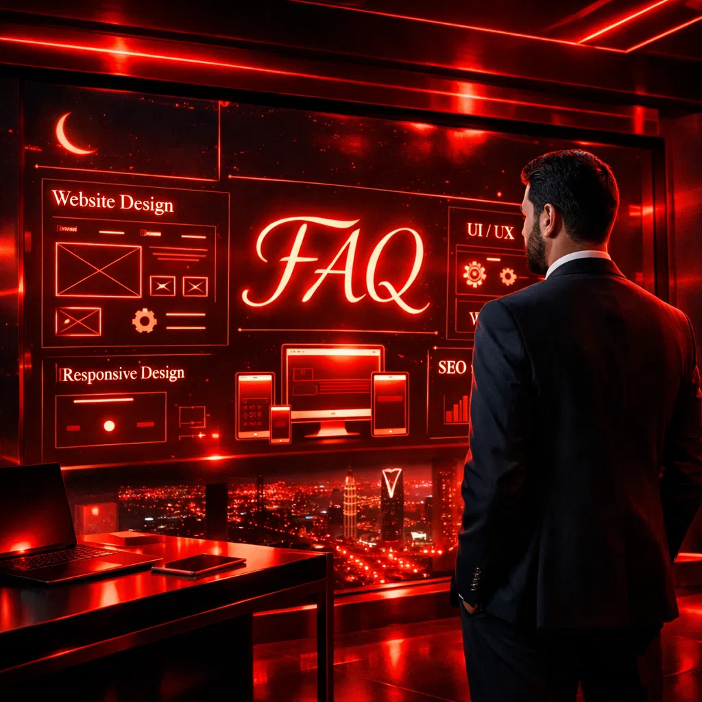 أسئلة شائعة قبل التعاقد على تصميم موقع في السعودية (FAQ)