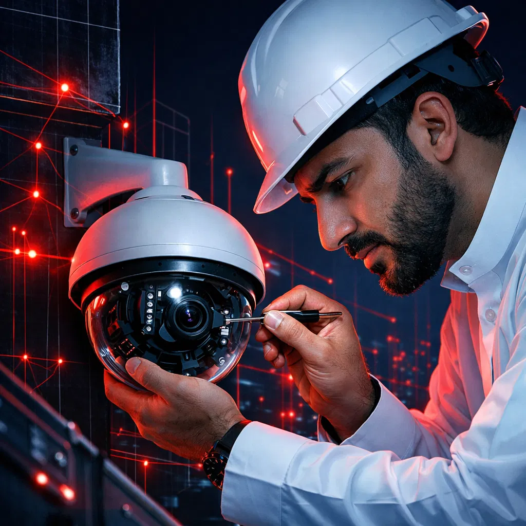 صيانة كاميرات مراقبة الشرقية | تشخيص فوري - الحارس