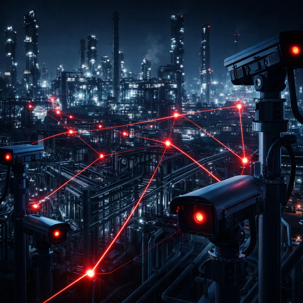 أنظمة كاميرات مراقبة للمصانع في الجبيل (مراقبة صناعية)