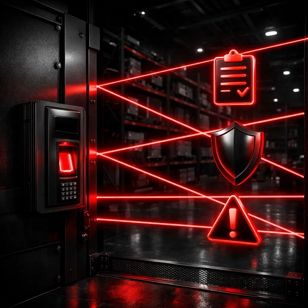 أفضل نظام أكسس كنترول للمستودعات: مناطق مقيدة + سجلات دخول