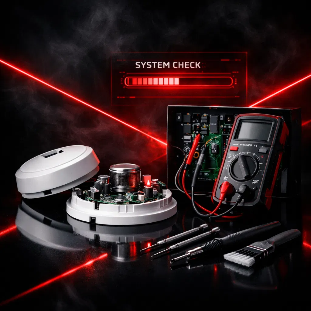 صيانة إنذار الحريق: جدول اختبار شهري / ربع سنوي / سنوي